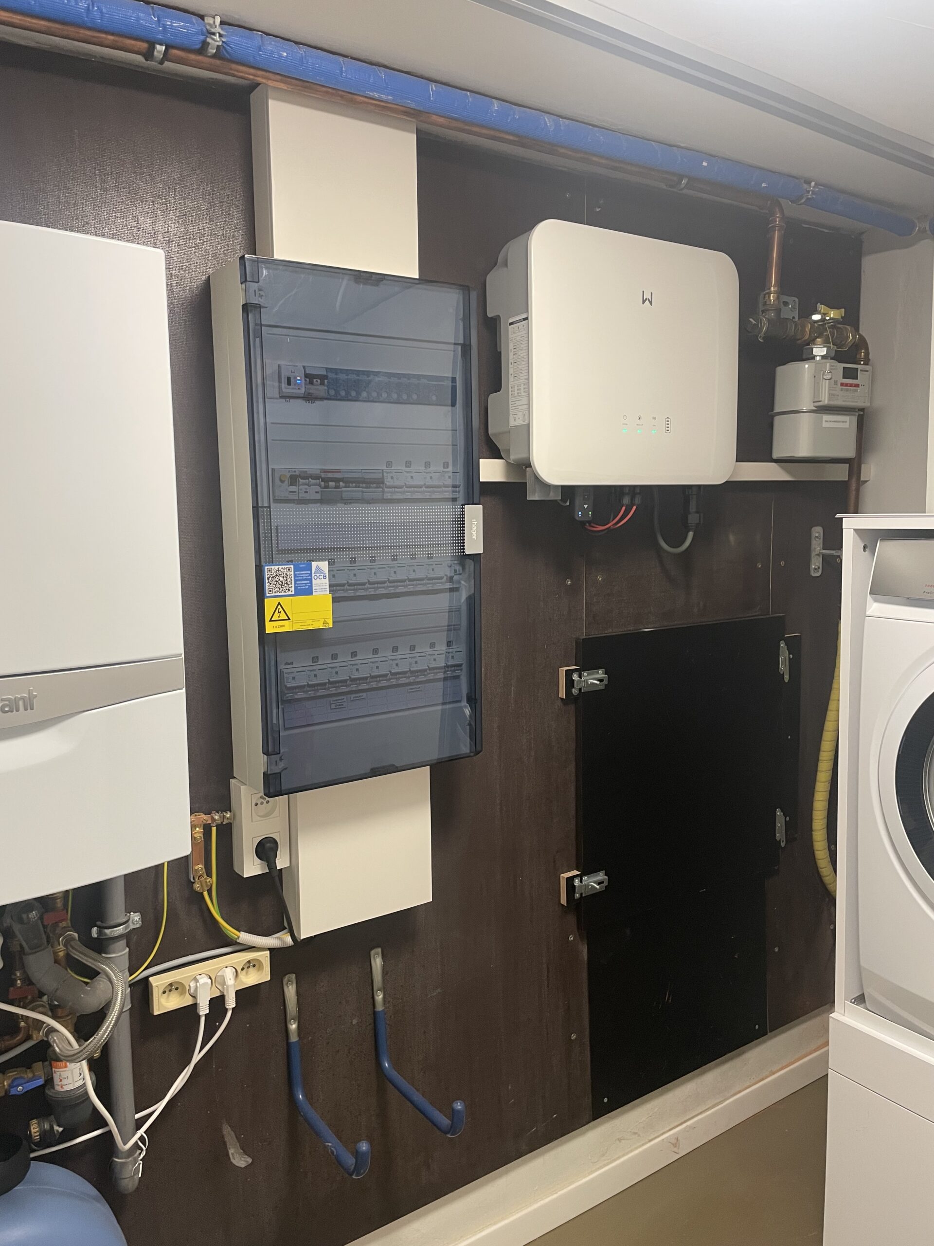 Technische ruimte met energie-installatie geplaatst door Energyby pi